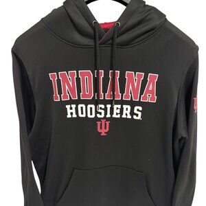 Indiana Hoosiers Pullover Hooded Sweatshirt Mens Size XL Black Colosseum